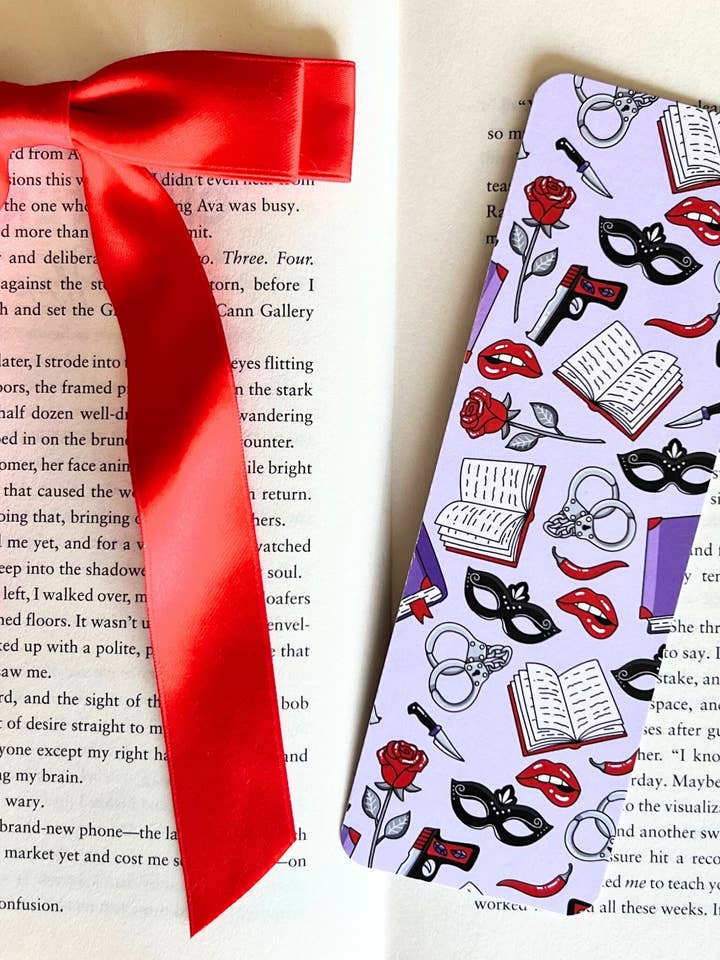 Cardstock Bookmark - Dark Romance Reader (2.3" x 7") for wholesale by AK Stationery Boutique