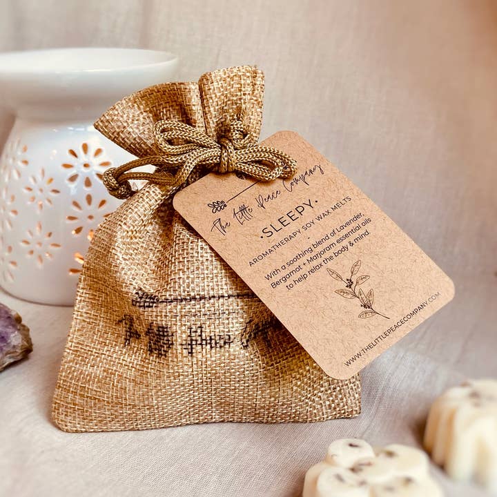 Sleepy Aromatherapy Soy Wax Melts with essential oils for wholesale by The Little Peace Company