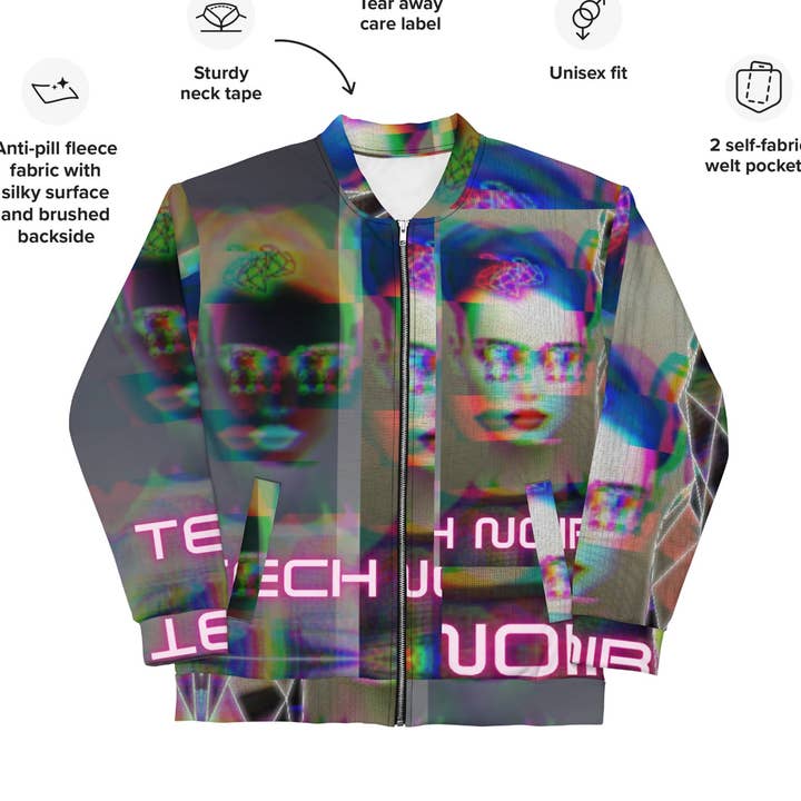 Diamond Age Gummy Cyborg Bomber Jacket for wholesale by TECHNOIRCANDY