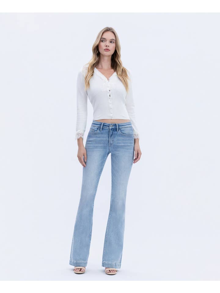 LEGENDARY MID RISE TROUSER HEM BOOTCUT JEANS T6243 T6243 for wholesale on Faire7
