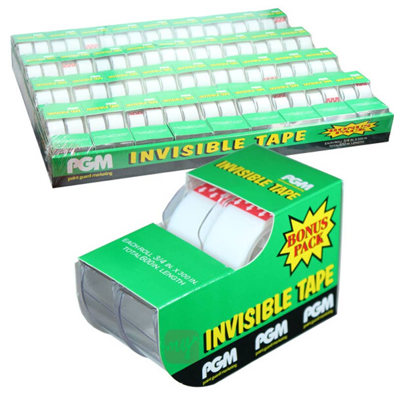 Deluxe Import Trading - Vente Rubans adhésifs - Ruban invisible 3/4" x 300" paquet de 20