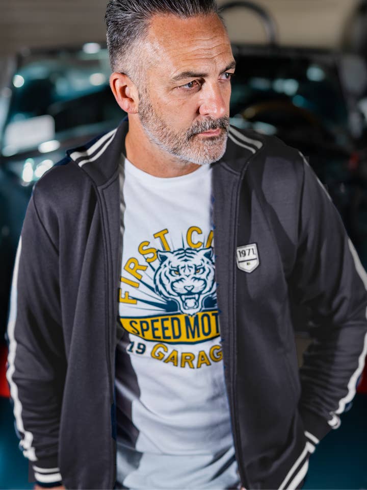 Veste de survêtement Bruce Bleu Profond for wholesale by 1971