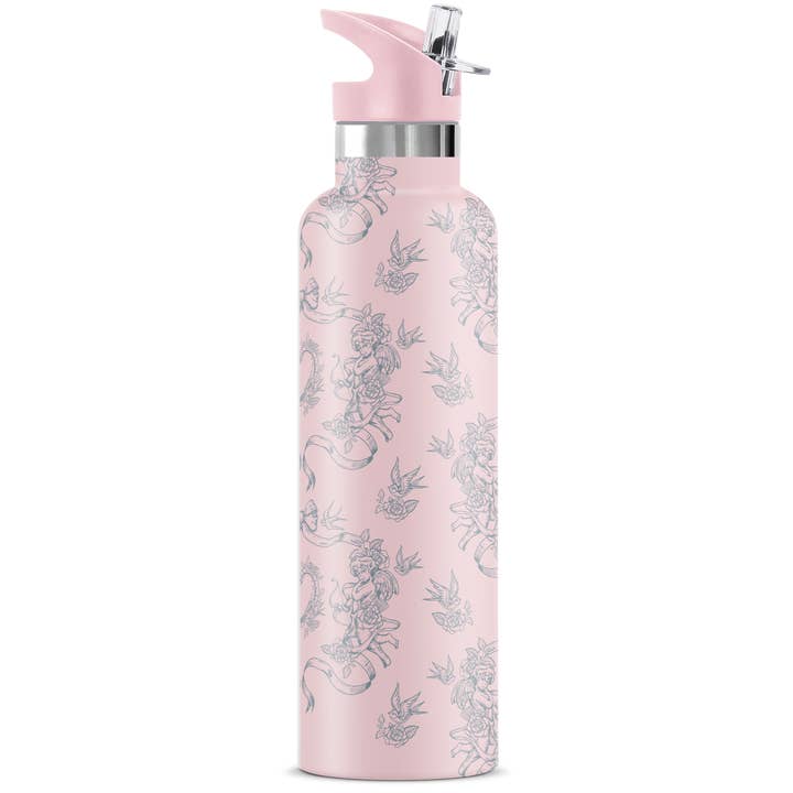 My Bougie Bottle - Wholesale Water Bottle - ROCOCO Angels 25 oz Insulated Water Bottle4