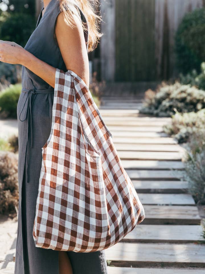 Bolso tote de lino | VENTA DE ARCHIVO para venta al por mayor de AmourLinen