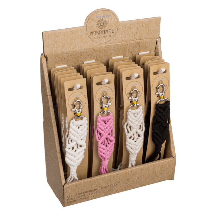 Out of the blue KG - Wholesale Keychain - Women's - Metal key chain, Makramee style,2