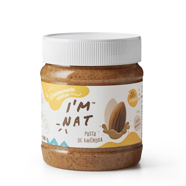 I'M NAT – Manteiga de frutos secos por atacado – Manteiga de Amêndoa Cremosa 260g
