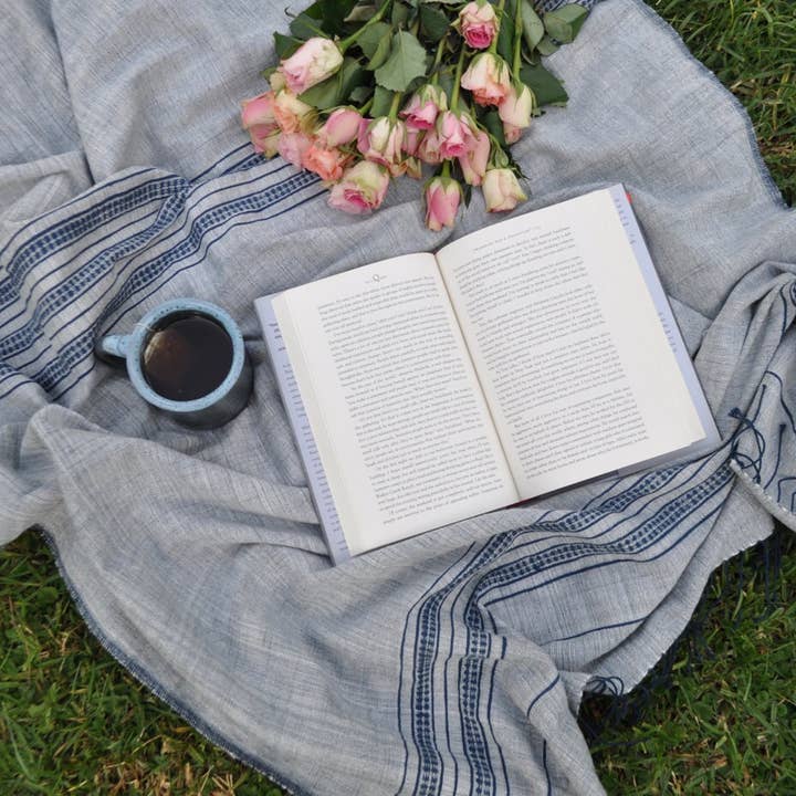 Awash egg shell White Fouta Beach Towel for wholesale by Dana Esteline