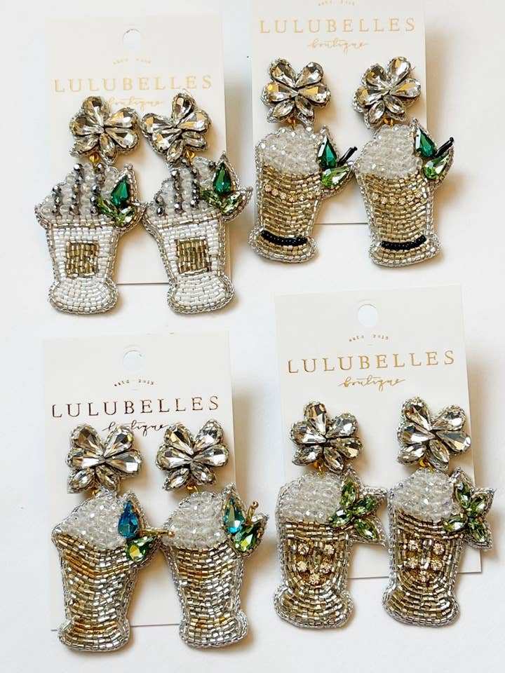 Pendientes Julep Mint Derby para venta al por mayor de Lulubelles Boutique