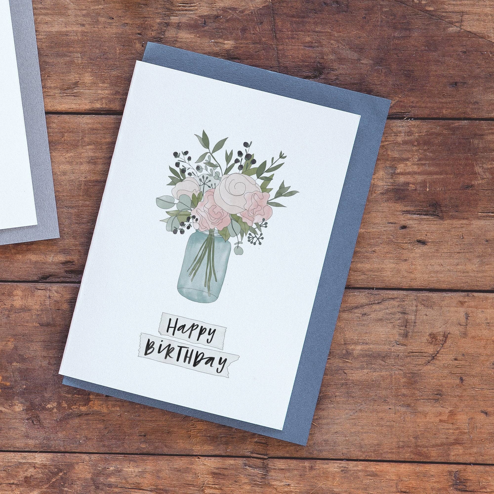 In the Daylight - Wholesale Birthday card - Jar of Flowers Greeting Card2