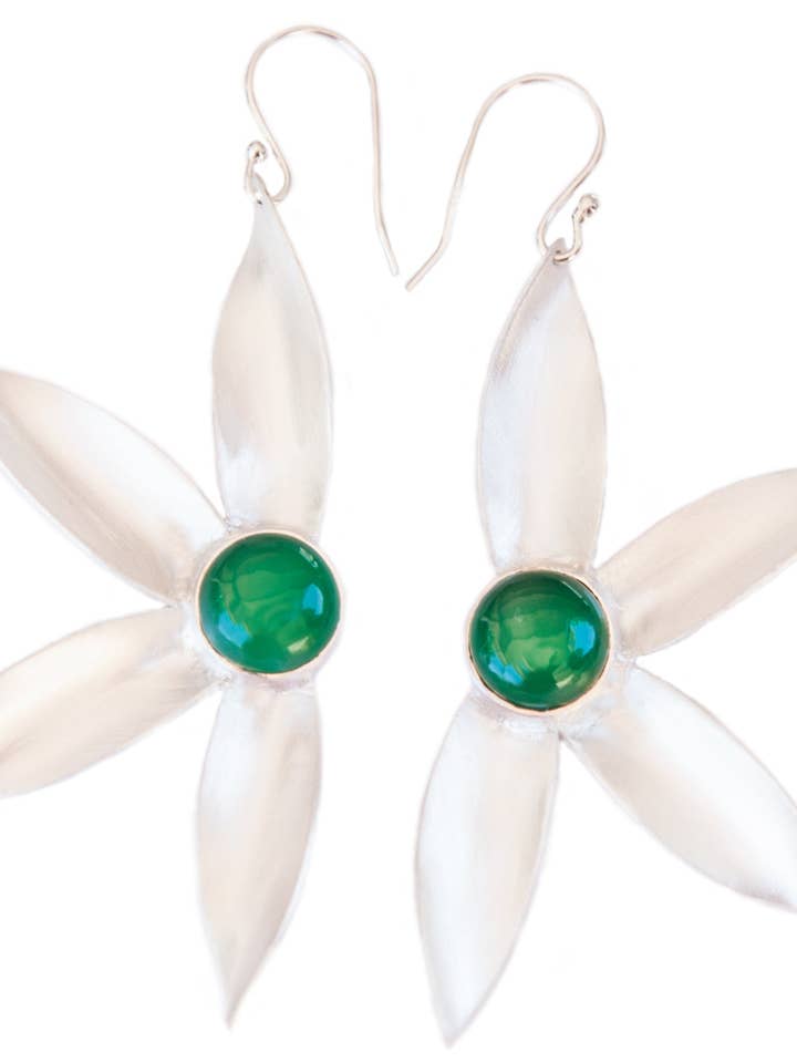 Onyx Blossom Twist Earring for wholesale by Negar Shams