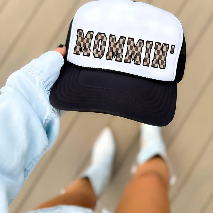 Woman's Trucker Mommin' Snapback Hat for wholesale by Rufflеѕ & Bоwtіеѕ - Affordable Boys & Girls Clothing