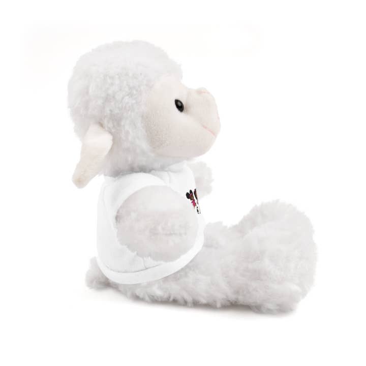 White Personalized Stuffed Animal with Custom Tee - Perfect Gift for Kids and Celebrations for wholesale on Faire16