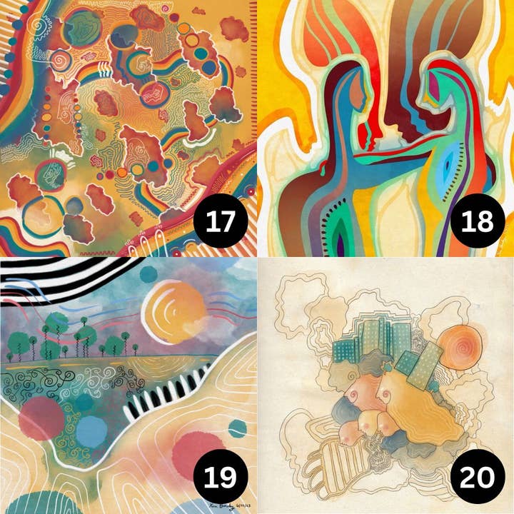 All Around Artsy - Wholesale Throw Pillow Cover - Art Pillowcases10