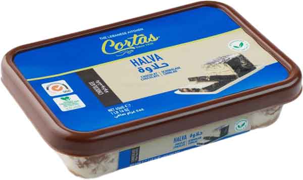 Hudson Meat Company - Wholesale Chocolate Bar - HALVA W/CHOCOLATE 454GR     -     CORTAS0