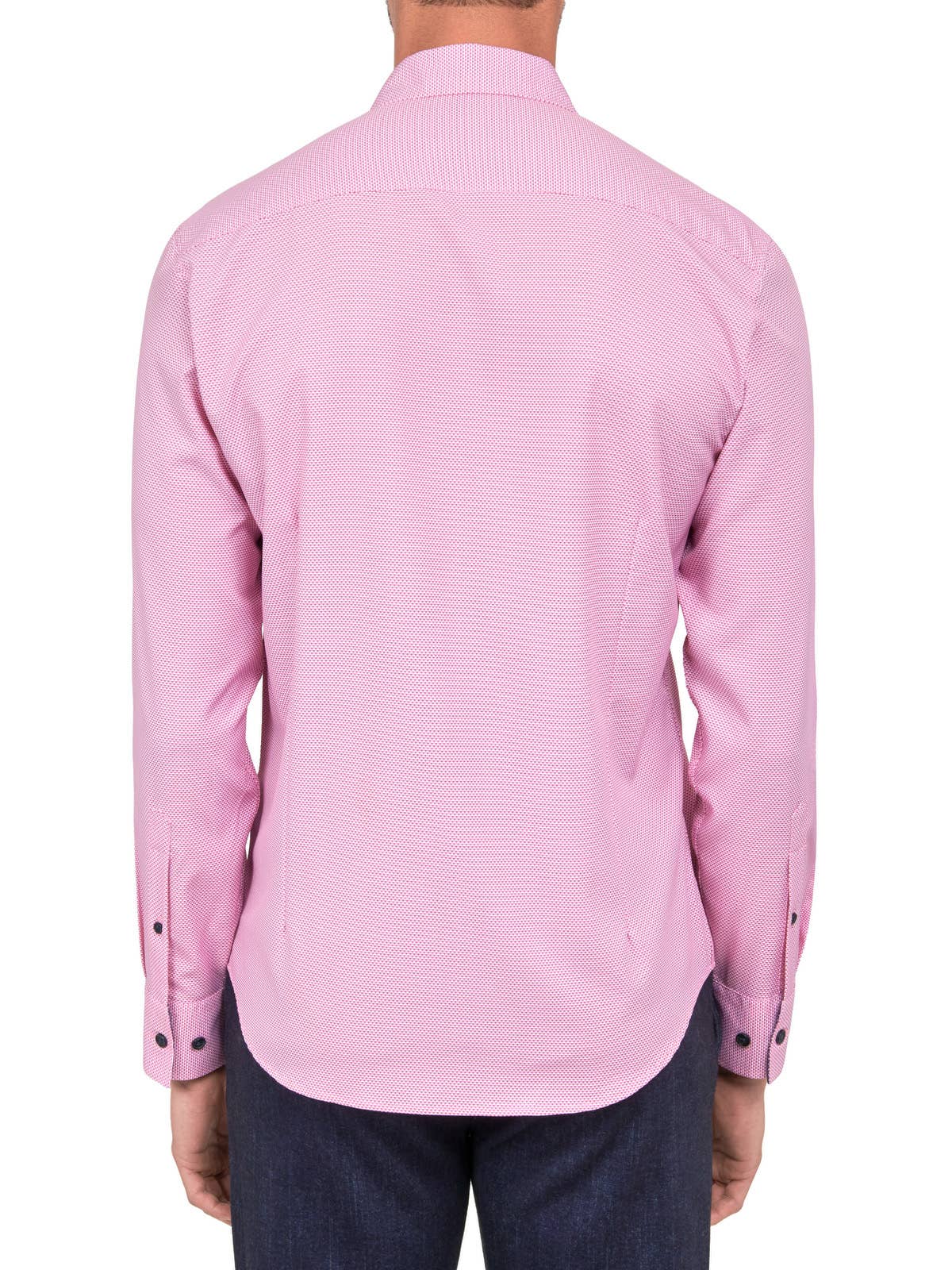 CON.STRUCT - Wholesale Overhemd met knopen - Heren - MICRO GEO 4-WAY STRETCH SHIRT MET LANGE MOUWEN8