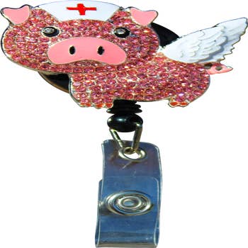 Flying Pig Badge Reel 