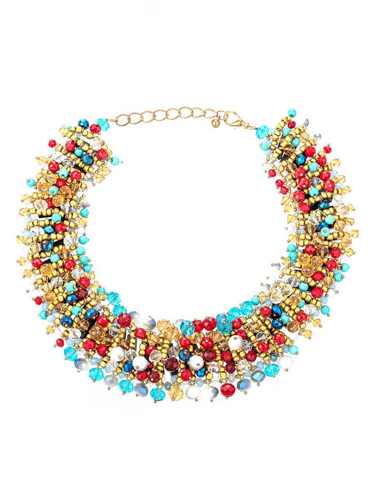 Roya Statement Halskette für den Großhandel von Eye Candy Los Angeles