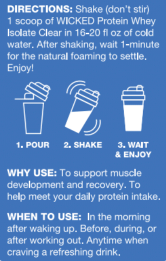 WICKED Protein - Wholesale Protein/Superfood Powder - WICKED Ice Pop Clear Whey Isolate Protein Powder (PRE ORDER)3