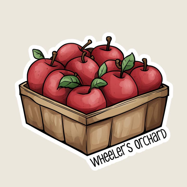 Carton of Apples Souvenir Sticker for wholesale by Shoreline Summit