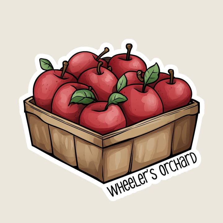 Carton of Apples Souvenir Sticker for wholesale by Shoreline Summit
