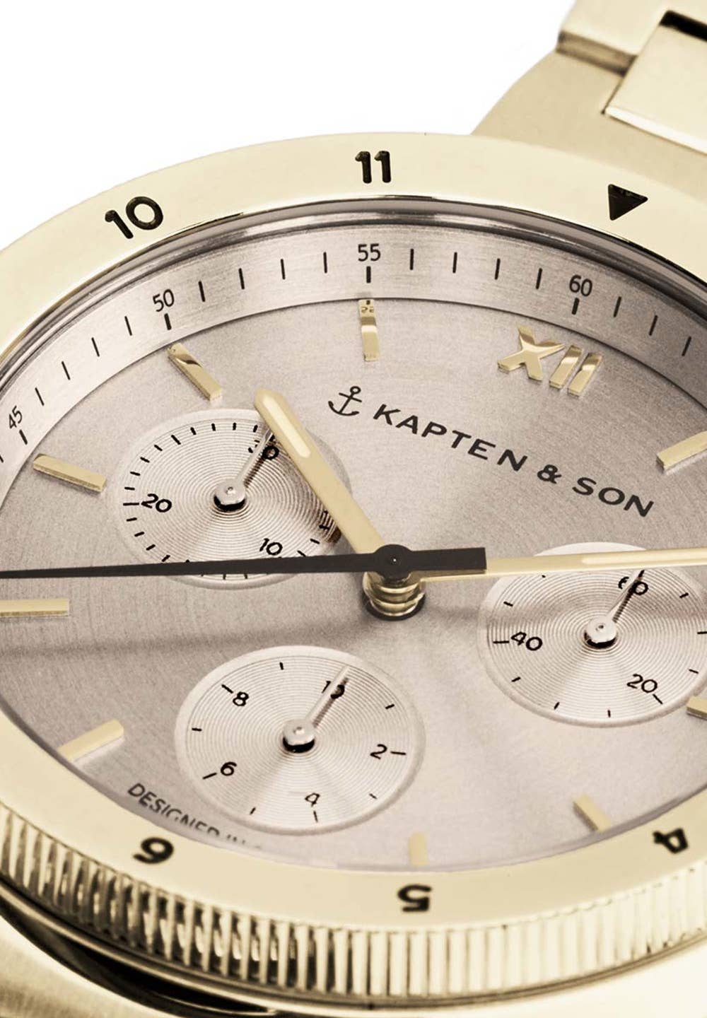 Kapten & Son – wholesale Armbandsur - Unisex – Rise Unisex armbandsur i ljust guld och krämstål1