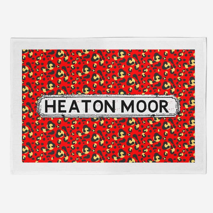 Röd Leopard Print Kökshandduk för wholesale av tinned snail