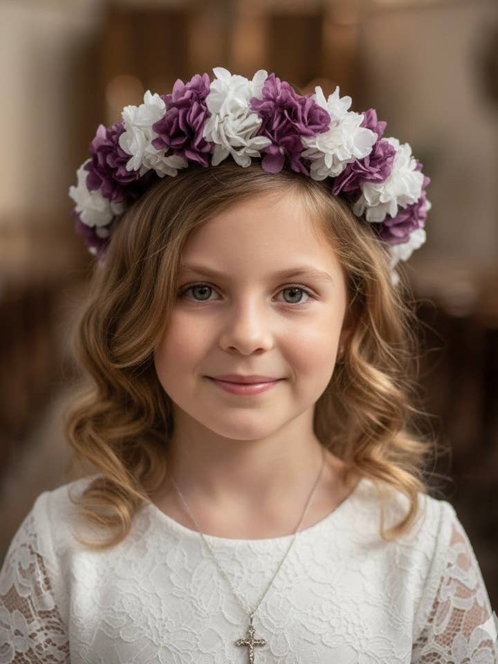 Naturlig blomsterkrans for engroshandel hos Invitadissimas