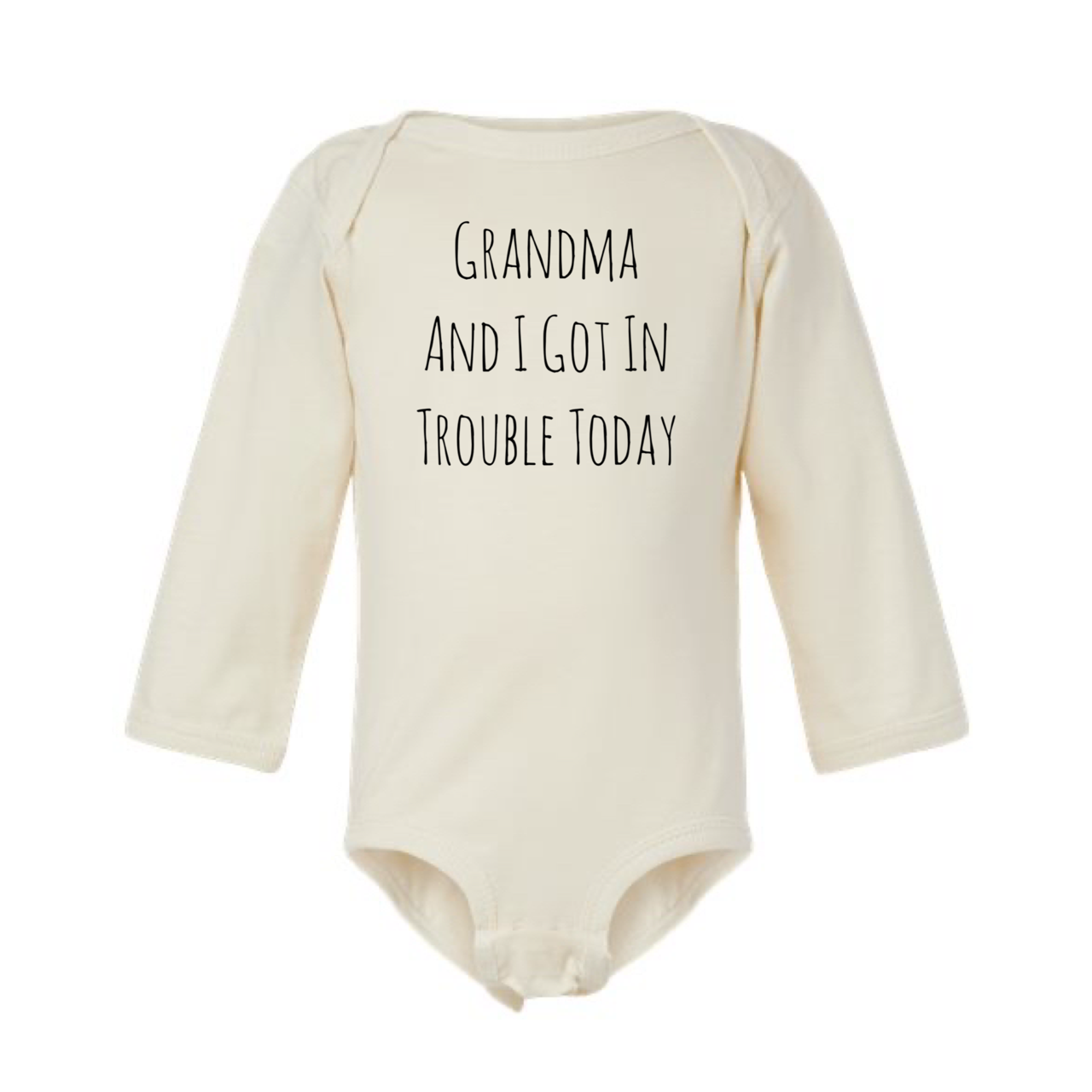 dkhandmade - Wholesale Bodysuit (Non-Footed) - Baby - GRANDMA AND I GOT IN TROUBLE TODAY BABY ONESIE7