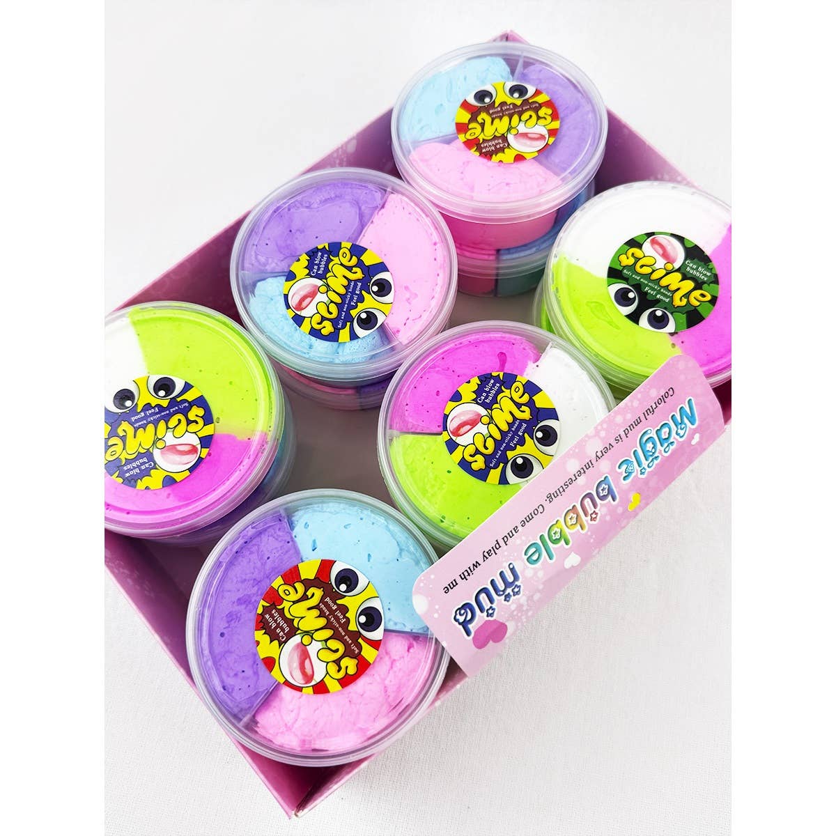 MÉLANGER LA COULEUR Kit complet de fabrication de slime à faire soi-même pour enfants en vente sur Faire4