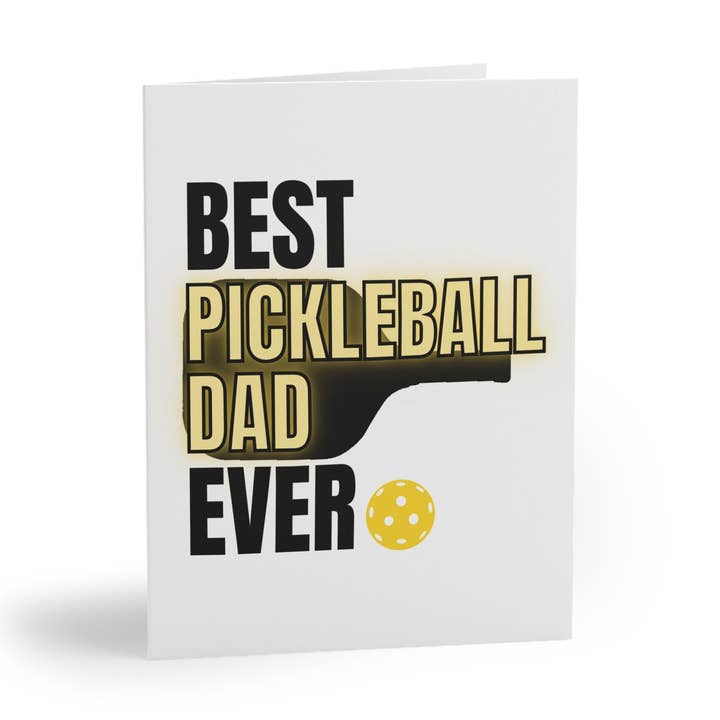 Best Pickleball Dad Ever Greeting Card for wholesale by Pickle & Paper