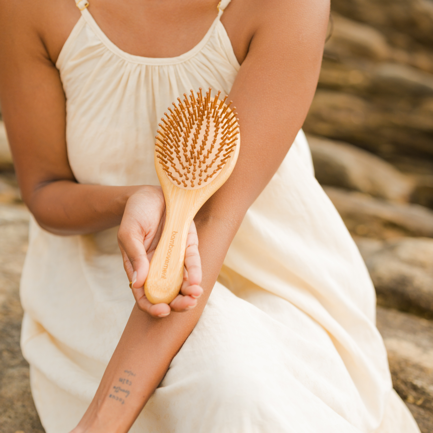 Bamboovement - Wholesale Hair Brush/Comb - Bamboo Oval Hairbrush | Plastic-Free | Vegan4