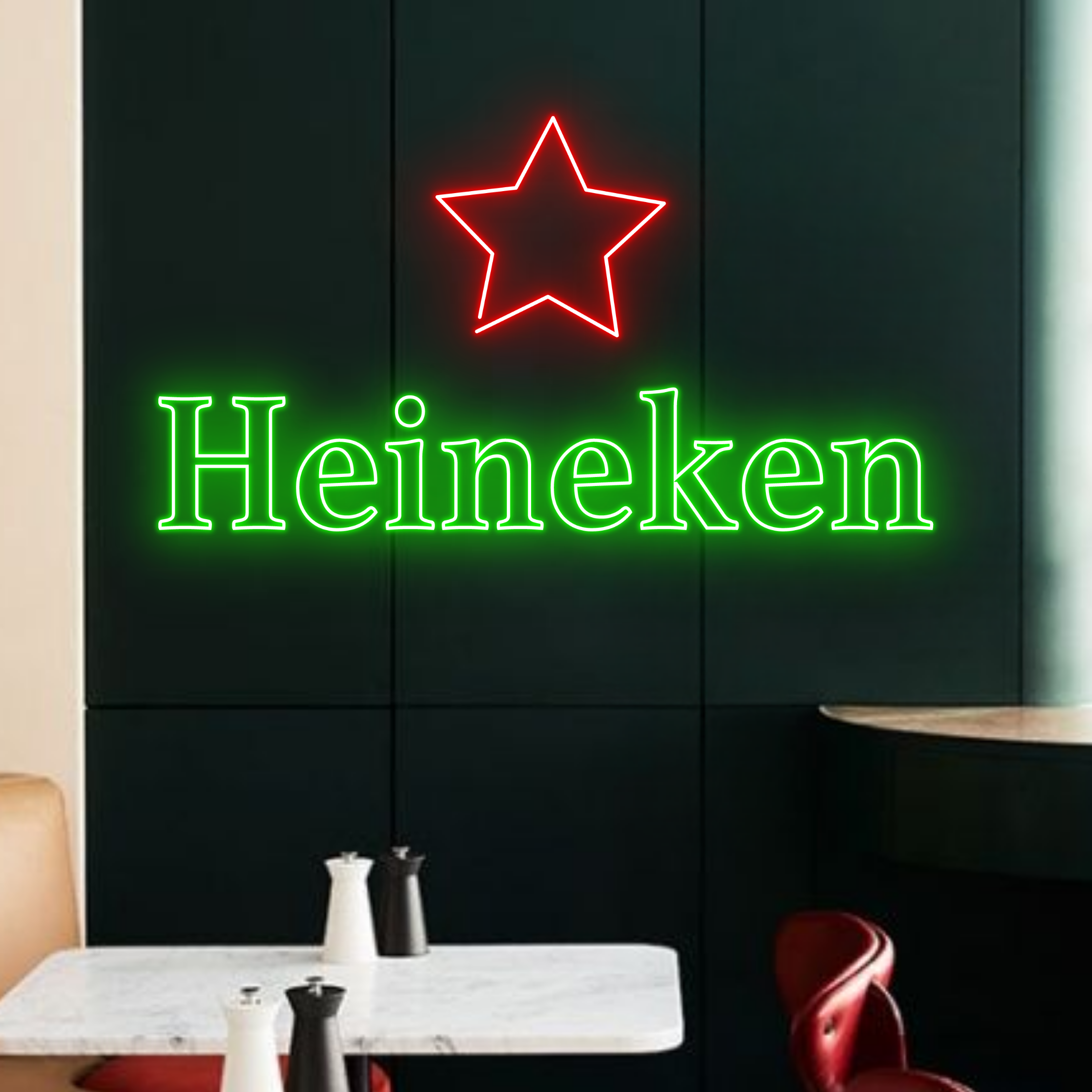 Glow Neon - Wholesale Neon Sign - Heineken Beer Neon Signs, Bar Pub Long-lasting Decor2