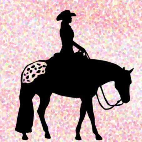 Calcomanía de vinilo Appaloosa Western Horse para venta al por mayor de Bow-Dacious Designs