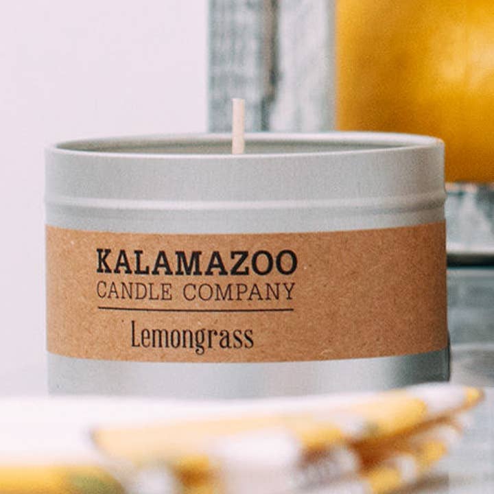 Bougie à la citronnelle et au soja 5oz - Coulée à la main au Michigan pour la vente par Kalamazoo Candle Company