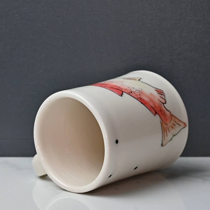 Lucy Nilan Studios - Wholesale Coffee Mug - Pink Salmon3