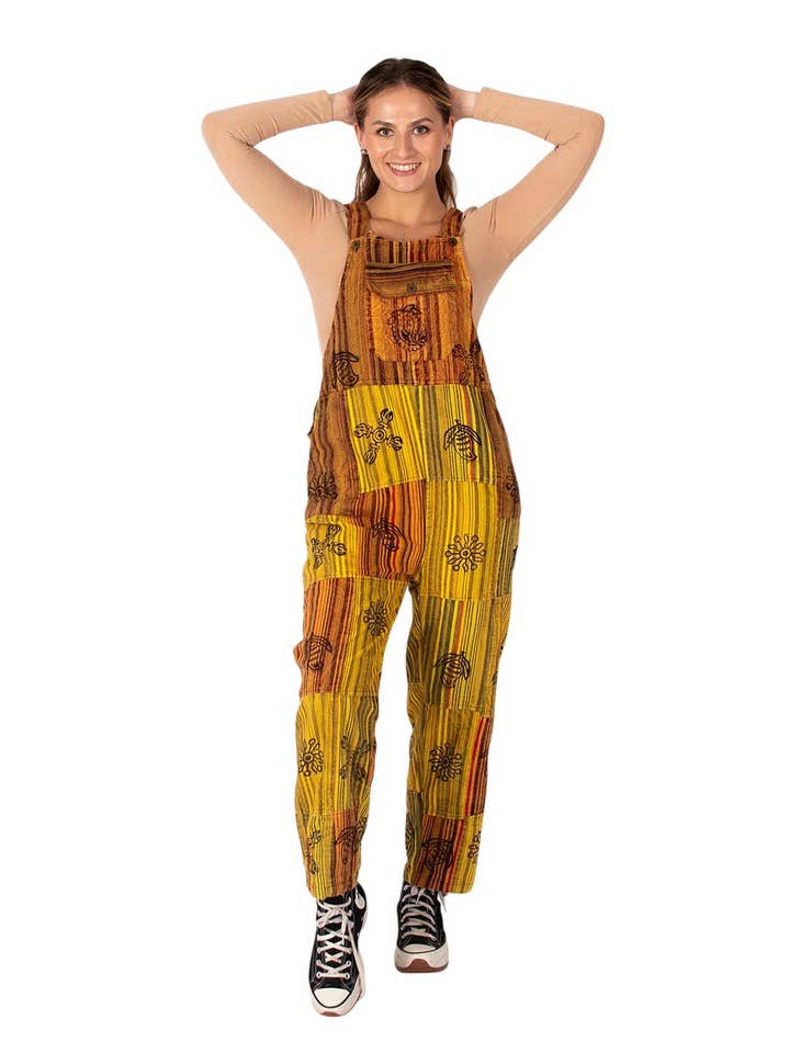 Kimago Look - Wholesale Overalls - Women's - Unisex Patchwork Boho Handmade Monkey | Kimago6