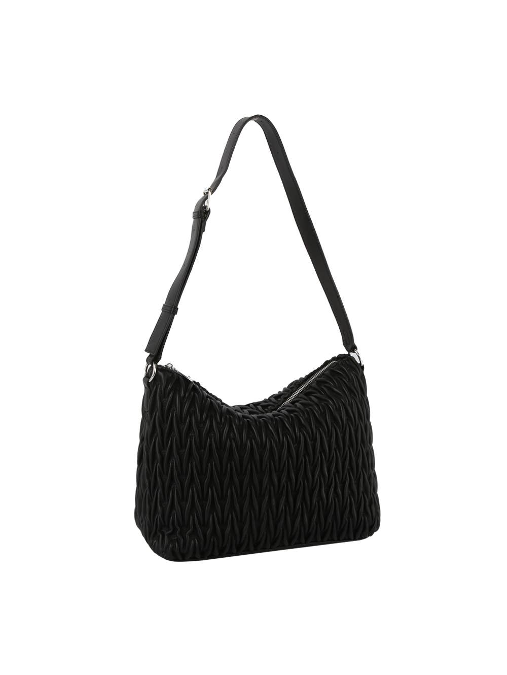 Handbag Factory Corp - Wholesale Shoulder Bag - Women's - Woven detail leather hobos shoudler bag10