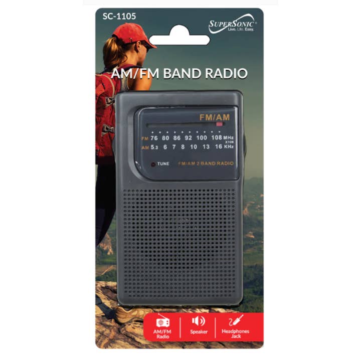 JupiterGear Home - Wholesale Small/Handheld Appliance - Supersonic AM/FM 2 Band Radio1