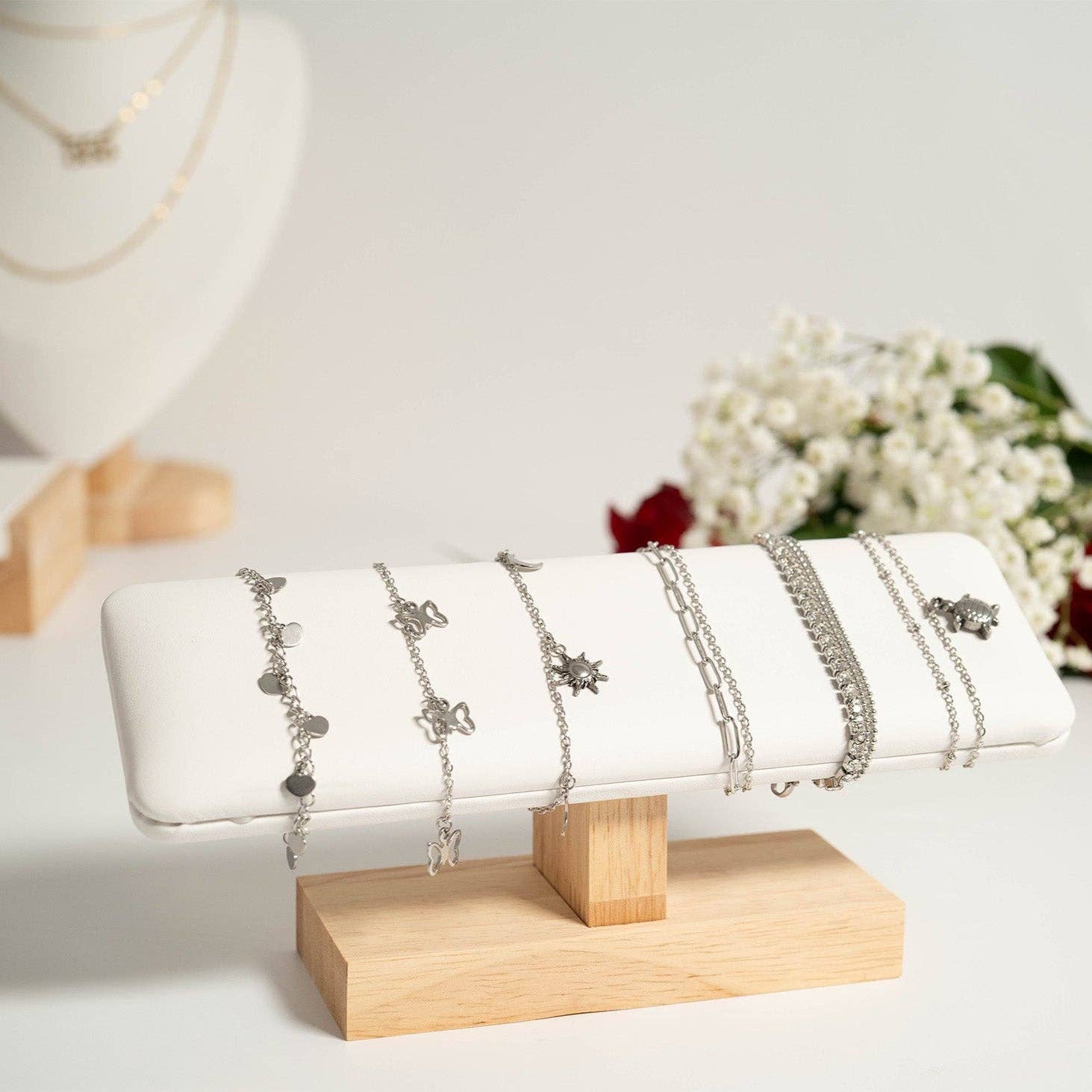 WJW - Wholesale Anklet - 18K Gold PVD Stainless Steel Butterfly Charm Anklet11