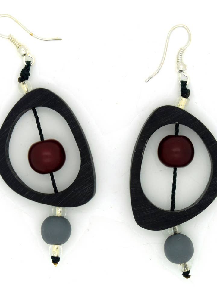 Diwali Resin Earrings-02803 for wholesale by Nusantara Inc.