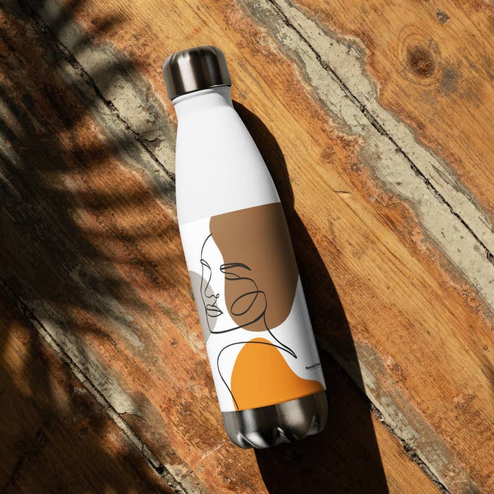 "Abstract Woman" Water Bottle for wholesale by Newcastle Studios
