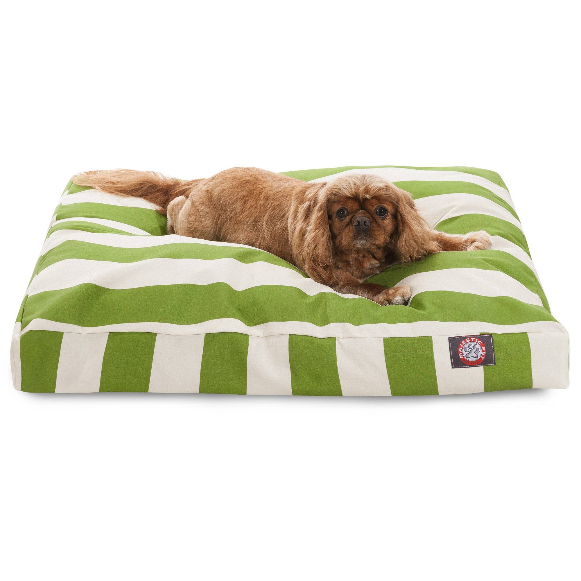Majestic Pet Products - Vente Panier – chien - Panier rectangle pour chien en mousse à mémoire déchiquetée à rayures verticales19