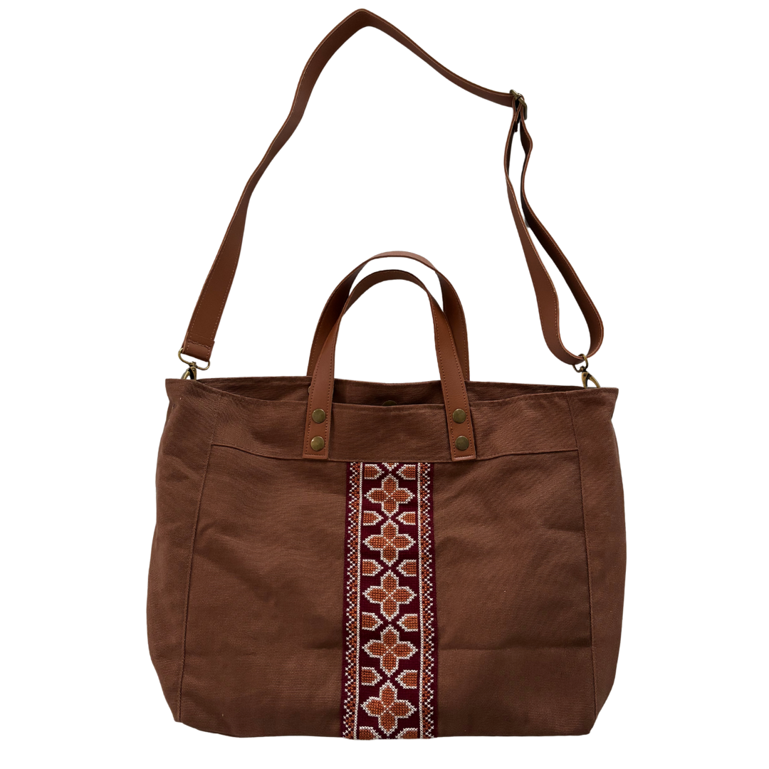 Darzah - Wholesale Tote Bag - Women's - Walid Unisex Bag - Brown3