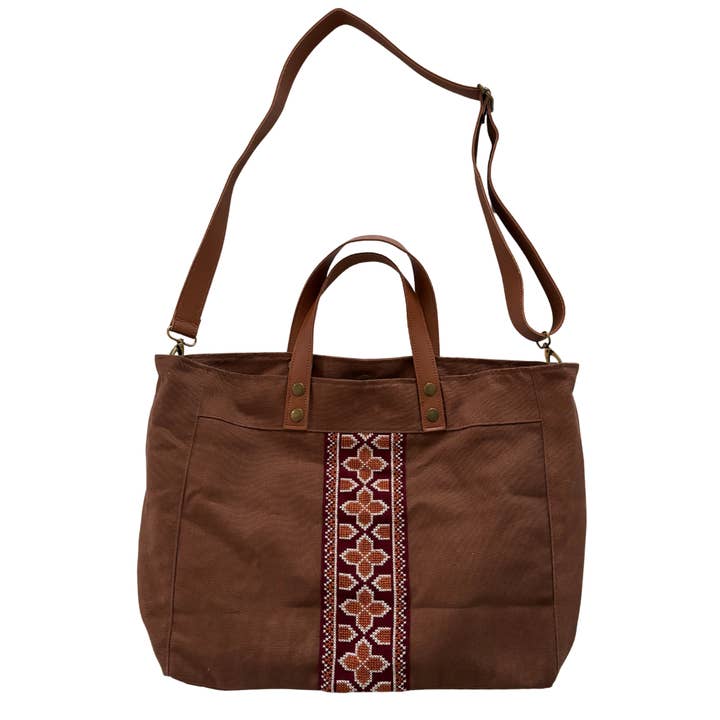 Darzah - Wholesale Tote Bag - Women's - Walid Unisex Bag - Brown3