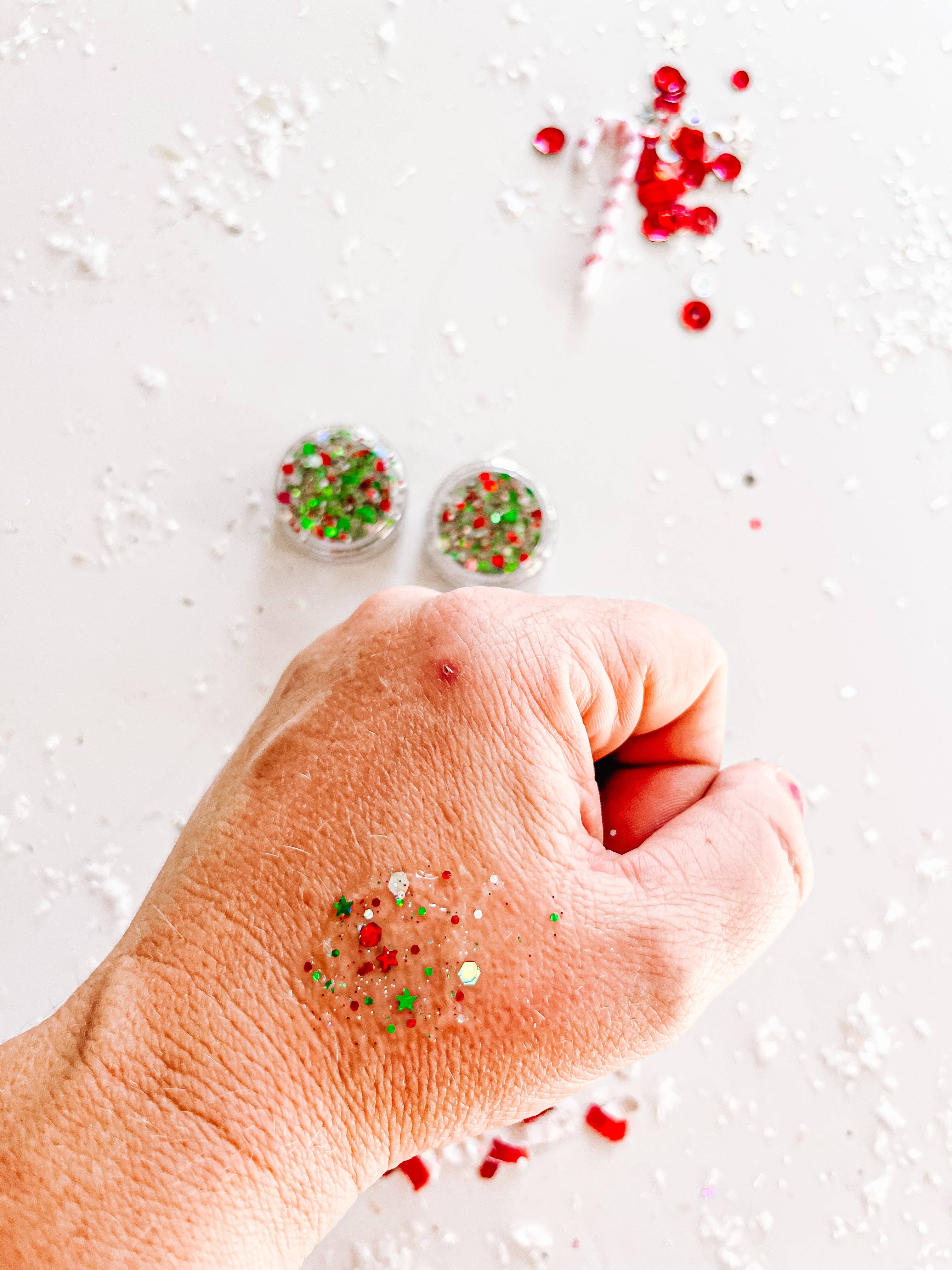 Evie Pearl Handmade LLC - Wholesale Hair Glitter - Holiday Hair Glitter Gel4