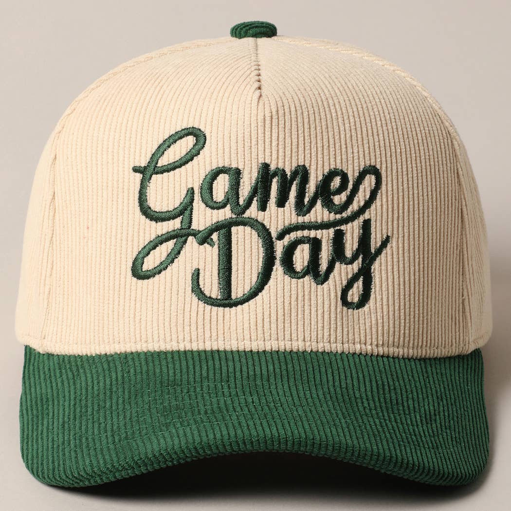 Fashion City - Wholesale Truckerpet - Uniseks - Game Day Corduroy Trucker Baseballpet13