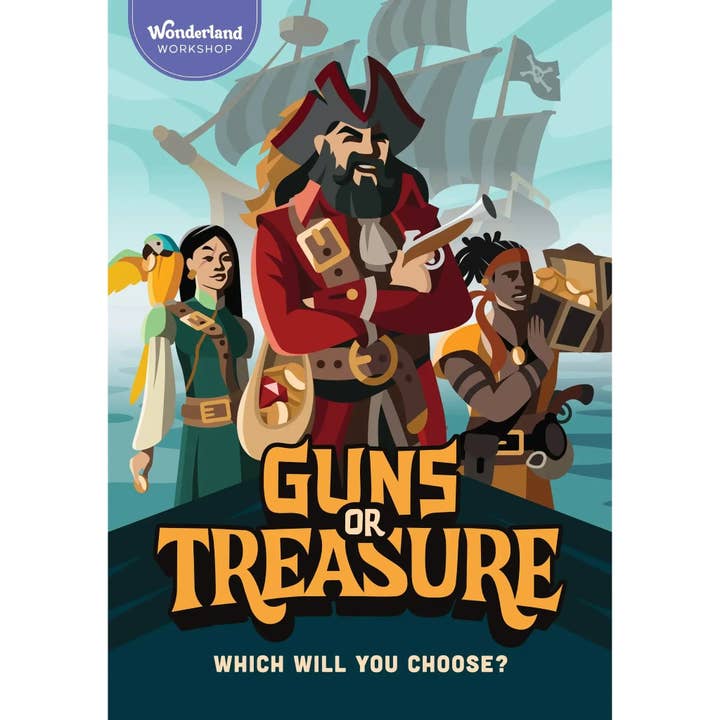 Guns or Treasure - Party Pirate Card Game for Family, Adults & Children (2-6 Players, Ages 8+) for wholesale by Poggers