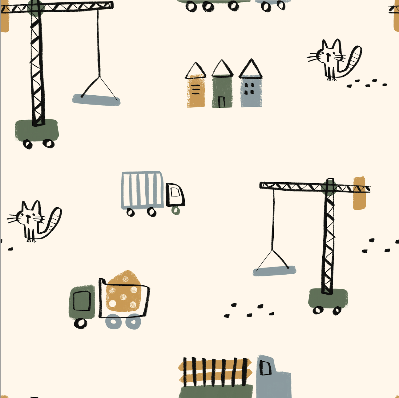 LURE by Lina - Wholesale Sleepsuit - Baby - Meow Construction 🐾0