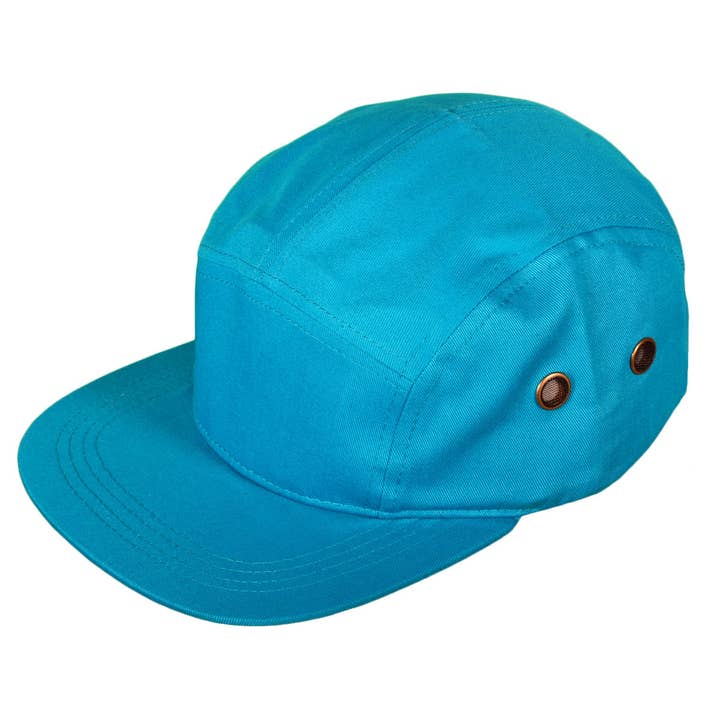 Wholesale Panel Biker/Painter Hats BK Caps Flat Bill Cotton