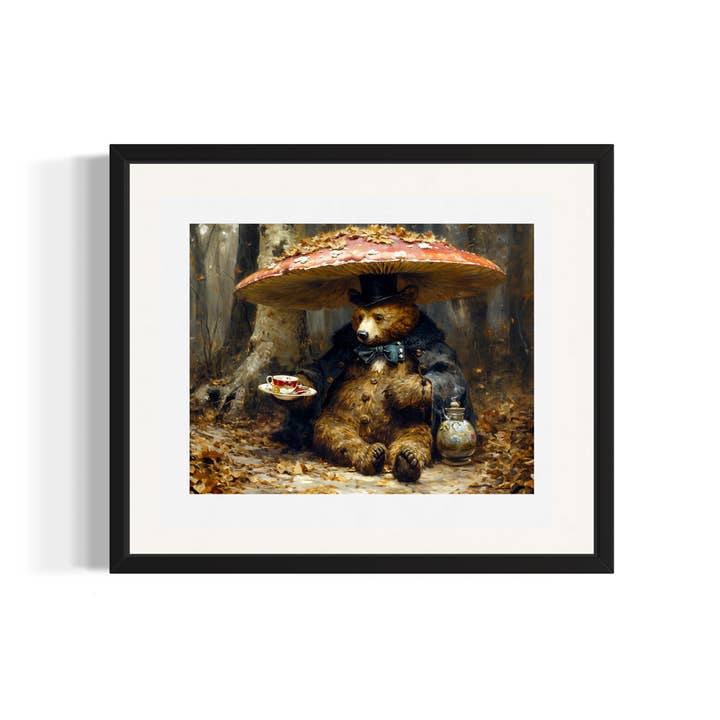 Salty Alyce - Wholesale Art Print - Bear Forest Tea Party Wall Decor 73AS2